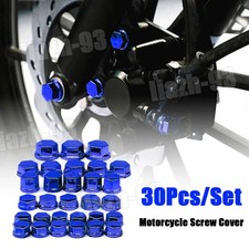 Blue Motorcycle Parts Screw