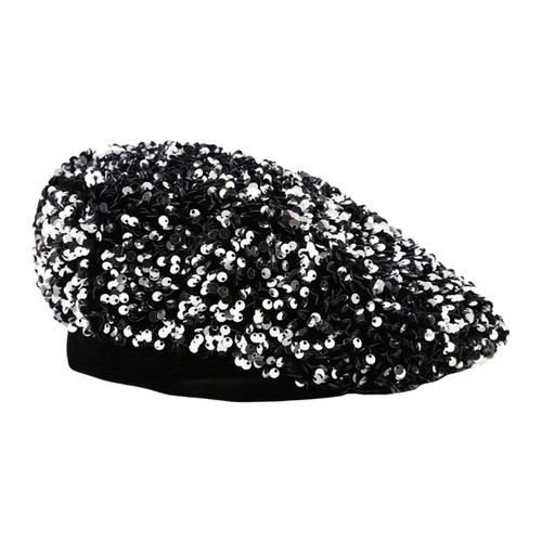 Sequins beret hat fashionable - beret,