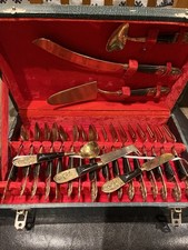 Vintage Siam Brass Cutlery Set