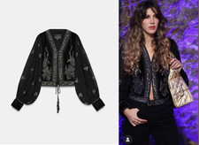 Zara bead embroidered velvet - zara,