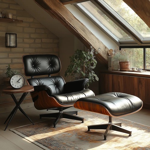 Mid century eams lounge chair - century,