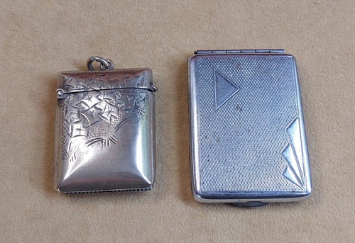 Antique vintage vesta cases - vintage,