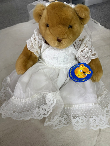 Brown plush teddy bear with - plush,