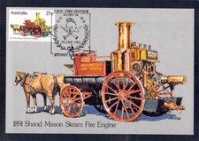 S2153 Australia ASPC147 1983 Fire Engine Maxicard postcard