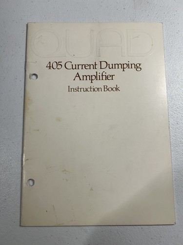 Quad 405 current dumping - quad,