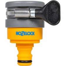 Hozelock 2177 Round Mixer Tap Connector Hose Pipe Fitting Jubilee Clip 24mm Max