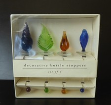 Four Vintage Decorative Glass