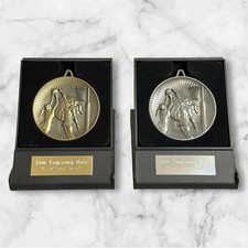 Set of 2 Netball Medals Boxed