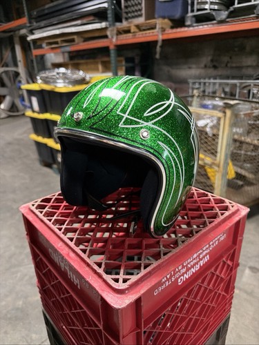 Biltwell helmet green metal - green,