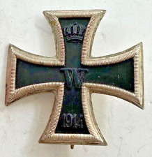 Medal German Iron Cross 1st Class 1914 - 800 silver - 3 piece and magnetic