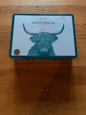 Collectable Tin. M&S Food Scottish Shortbread. Empty. Highland cow Design.
