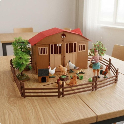 Farm scene set educational - scene,