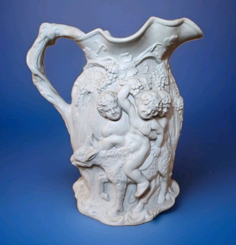 Antique minton pitcher relief - minton,