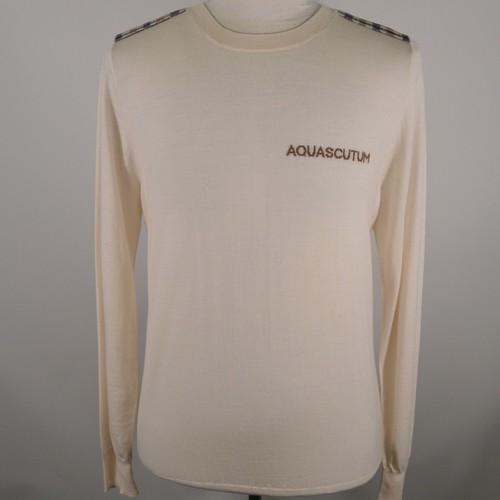 Mens aquascutum cream white - aquascutum,