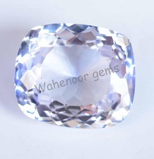 Natural White Sapphire 32.75 Ct Cushion Extremely Rare CERFITIED Loose Gemstone
