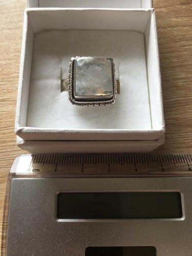 925 silver moonstone ring