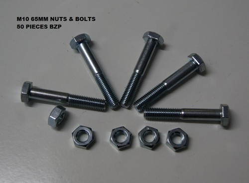 M10 65mm bzp - bzp, steel