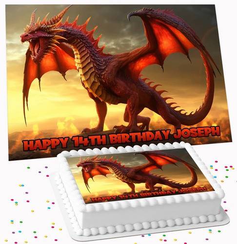 Fantasy dragon birthday - dragon,