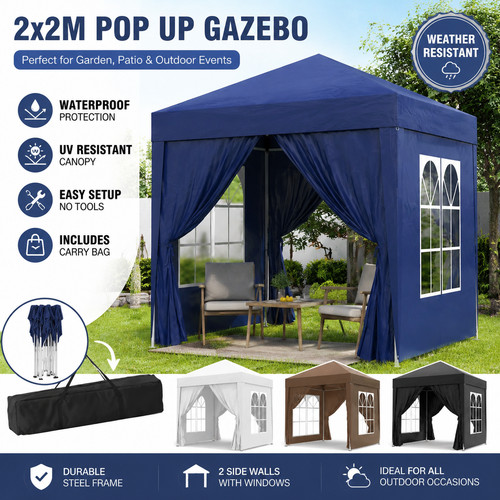 Outsunny 2x2m pop gazebo - pop,