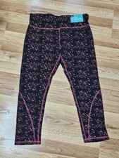 Yoga Pants Athletic Leggings Crane Women’s Small Pink Black Stretch Pocket 