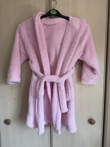 George pink fluffy - , hooded