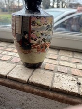 Japanese satsuma vase antique - japanese,