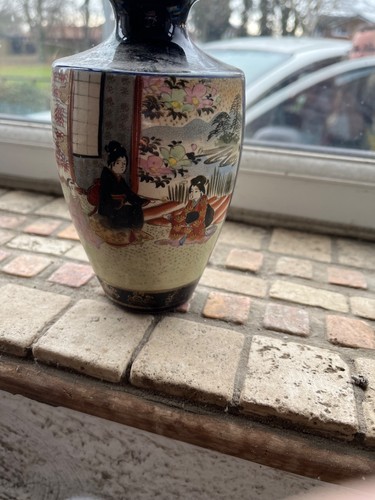 Japanese satsuma vase antique - vase,
