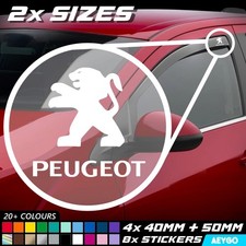 8x PEUGEOT Vinyl Decal Sticker 2 Sizes Car Window Bumper Graphic Livery 208 308