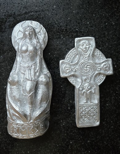 Freya viking and celtic cross - and,