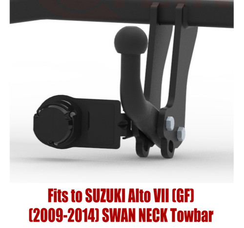 Swan neck tow - swan, bar