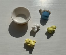 Sylvanian Families Baby Bath Time Spares Brown Wicker Basket Toiletry Bears