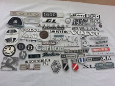 JOB LOT 50+ ASSORTED USED CLASSIC CAR METAL BADGES EMBLEMS FORD VAUXHALL VOLVO