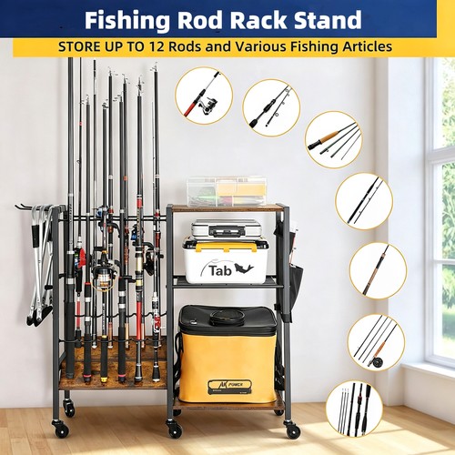 Fishing rod rack - fishing, storage