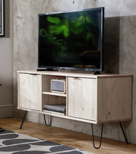 Habitat Akio 2 Door TV Unit - Pine | Wooden Media Stand Cabinet Living Room Stor