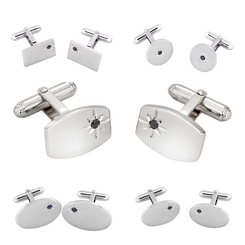 Sterling silver cufflinks - cufflinks, 925