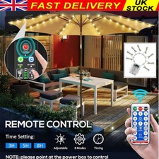 UK 104 LED String Umbrella