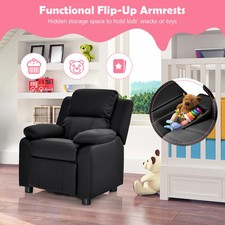 Kid Recliner Chair, PU Leather