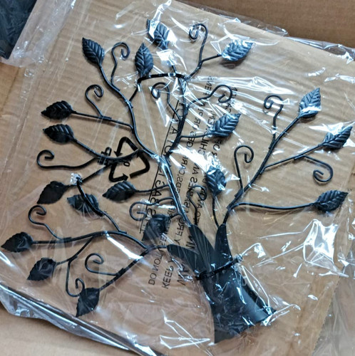 Metal family tree photo holder - metal,