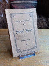 1935-36 MELBOURNE CRICKET CLUB YEARBOOK Annual Report Australia VGC