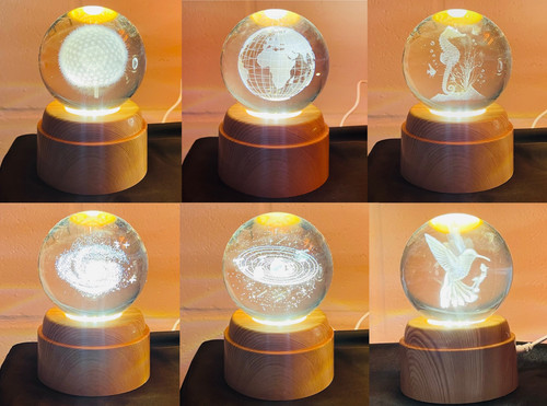 Led rotating globe lamp - led,