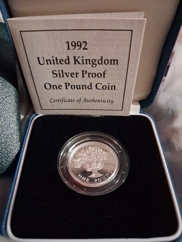 1992 silver proof - proof, english
