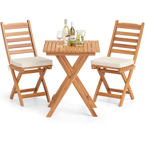 Costway outdoor wood bistro - costway,
