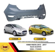 FORD FIESTA MK7  2012 - 2017 REAR BUMPER BACK PANEL PRIMED NOT ST OR ZETEC S 