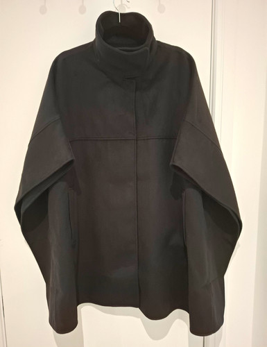 Women black cape - h&m, coat