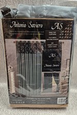 ANTONIO SAVIERO TEAL RING TOP CURTAINS CG F11