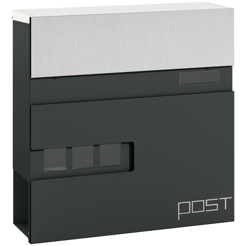 Post box with viewing - with,