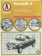 RENAULT 4 R4 R4L 4L 4TL ( 1961 - 1979 ) OWNERS WORKSHOP MANUAL *HARDBACK*