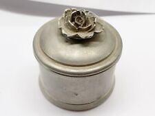 VINTAGE PEWTER CONNECTICUT HOUSE PEWTERS PILL SNUFF TRINKET BOX