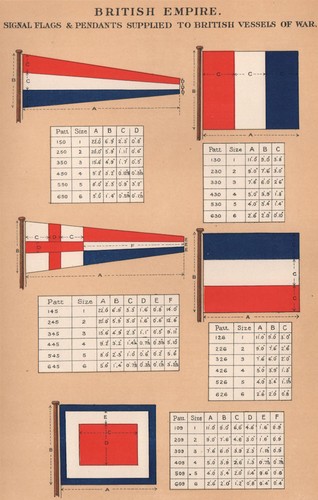 British empire signal flags - british,