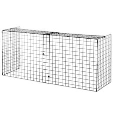 HOMCOM Fireguard Fire Safe Guard Extending Fireplace Wire Mesh Screen Cover